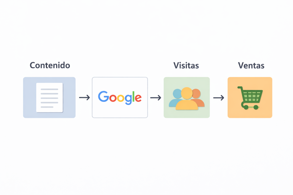proceso de trafico y ventas web