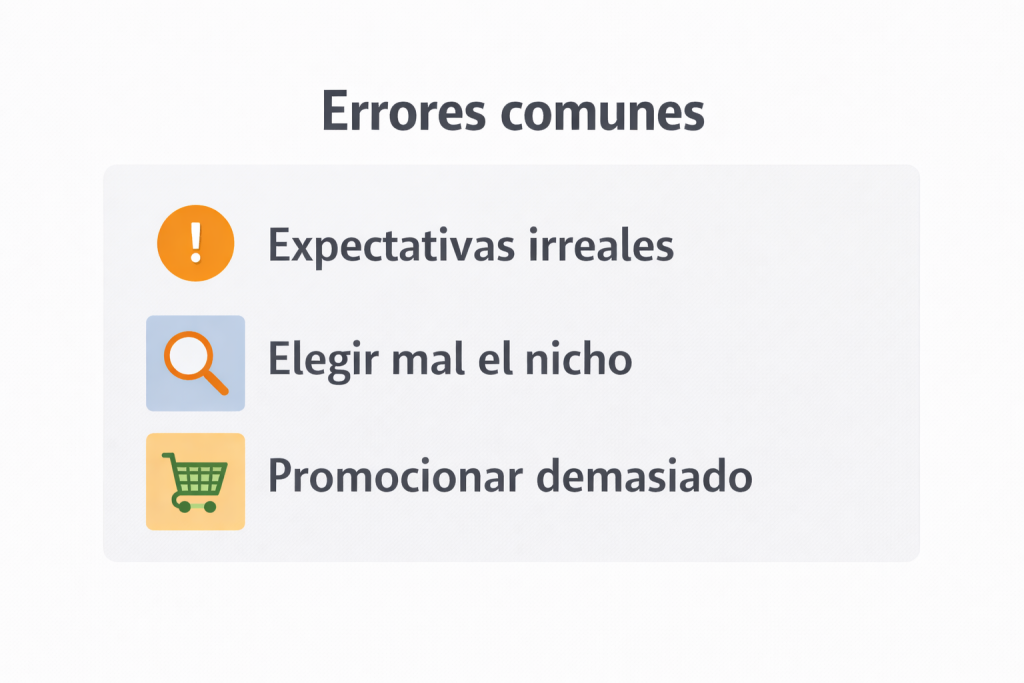 errores comunes marketing de afiliados