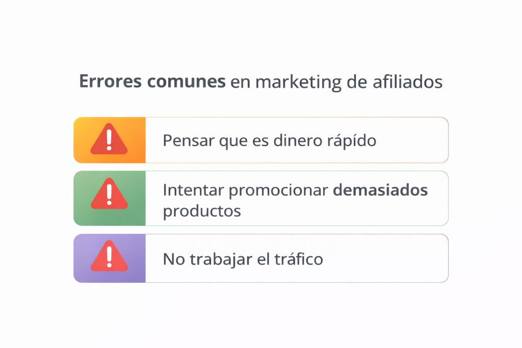 errores comunes en marketing de afiliados